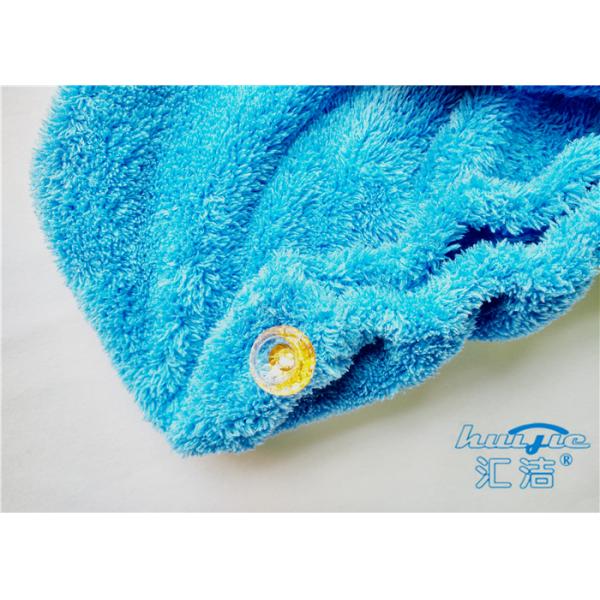 Yellow / Red Microfibre Hair Turban Towel Wrap Super Absorbent , Quick Dry Towel