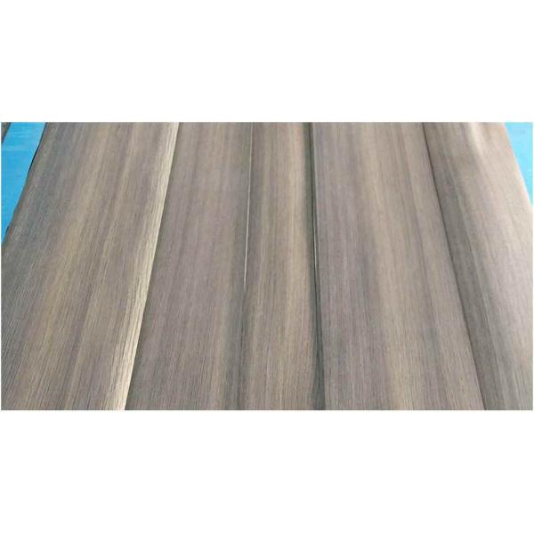 Customized American Natural Oak Wood Veneer Quarter Cut / Straight Grain Dyed Smoked For For Hotel Decoration
