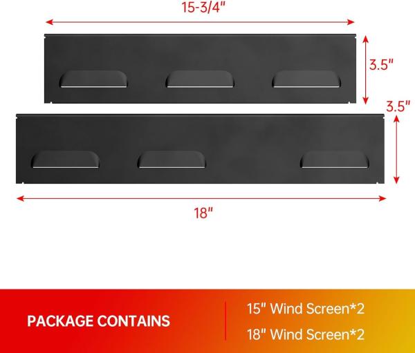 Outdoor Cooking Heat Shield Frame Wind Guards for Blackstone 36 Griddle
