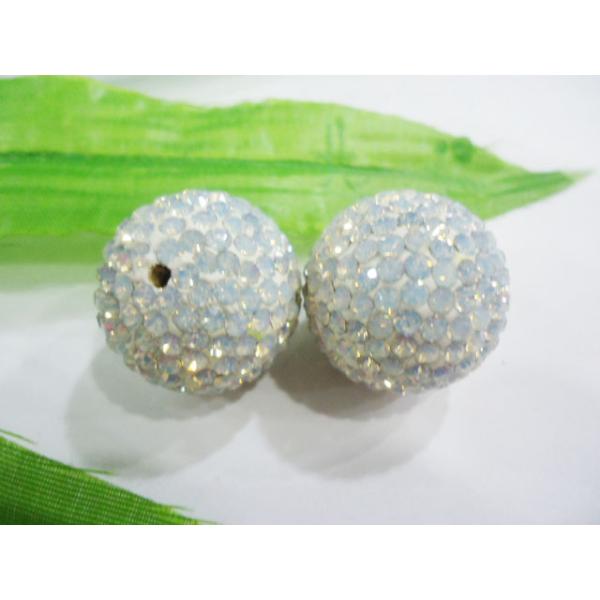 Jewelry Accessories Shamballa Crystal Pave Ball Beads 10mm For Bracelets / Necklace