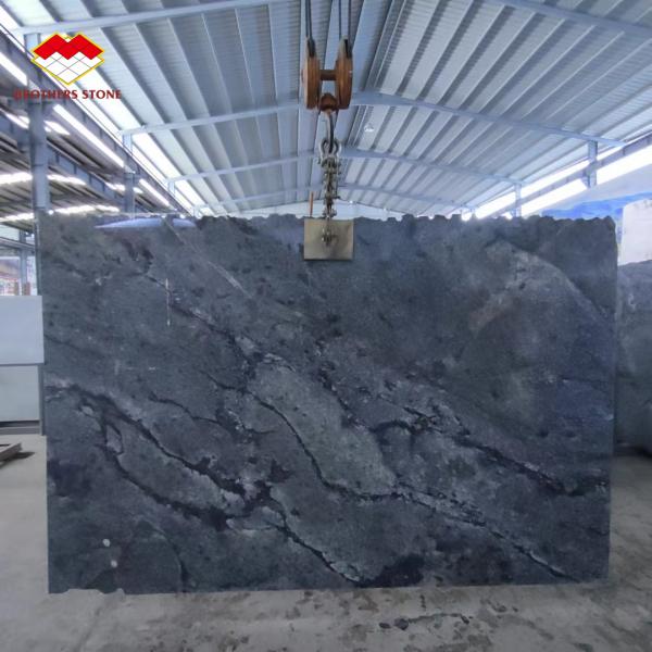 Modern Design Luxury Elegant Brazil Dream Sapphire Blue Stone Backlit Labradorite Blue Granite