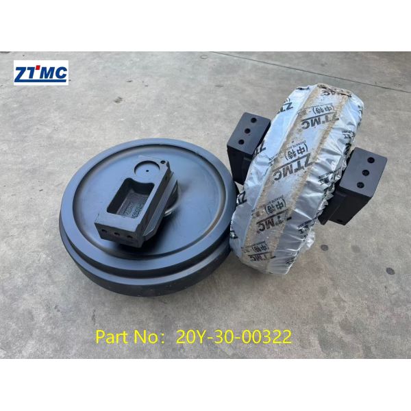 PC200 Front Idler 20Y-30-00030, Idler Wheel With Integral Forging For PC200 Excavator Undercarriage Replacement