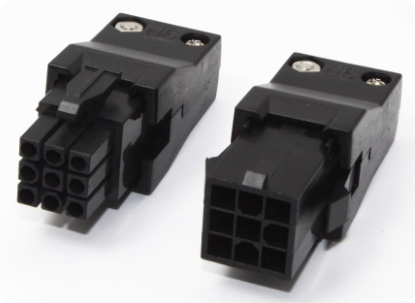 1000V Voltage Rating Servo Motor Connector with Crimp/Solder Termination for Industrial Automation