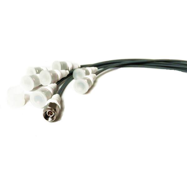 Диаметр покрытый никелем кабеля CXN3506 сборок кабеля 500mm RF мужчины SSMP женским K2.92mm 0.5mm