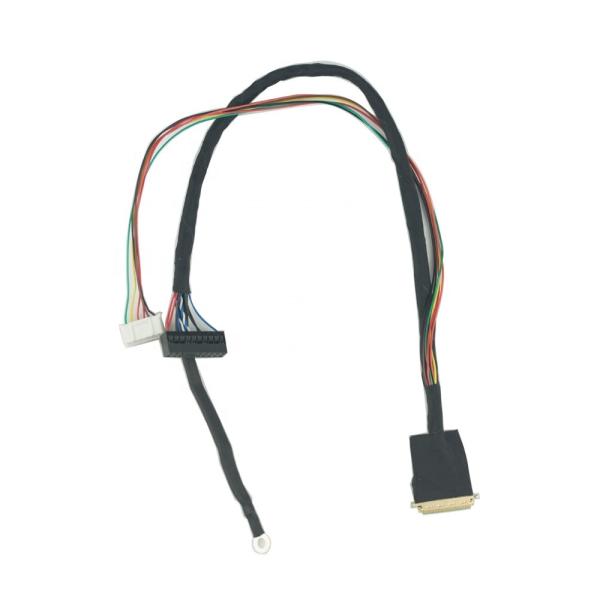 10 Pin 20 Pin 40 Pin LVDS Wire Harness 0.5mm Pitch 28 Awg 36 Awg 40 Awg Industry Control