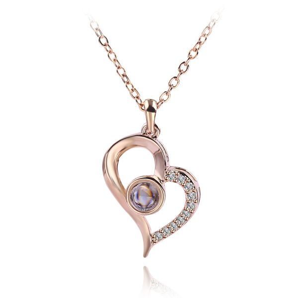 Nanotechnology Memory Love Necklace for Women Fashion Jewelry