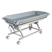 Hot sale Height Bath Bed Vehicle first Aid Hospital Medical Stainless Steel Hydraulic Shower