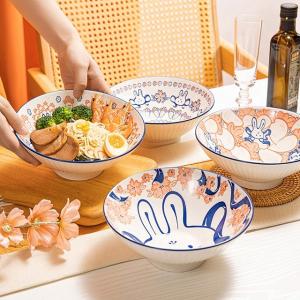 Ready To Ship In Stock Personalized Ceramic Bowls Gift Set Colorful Printed