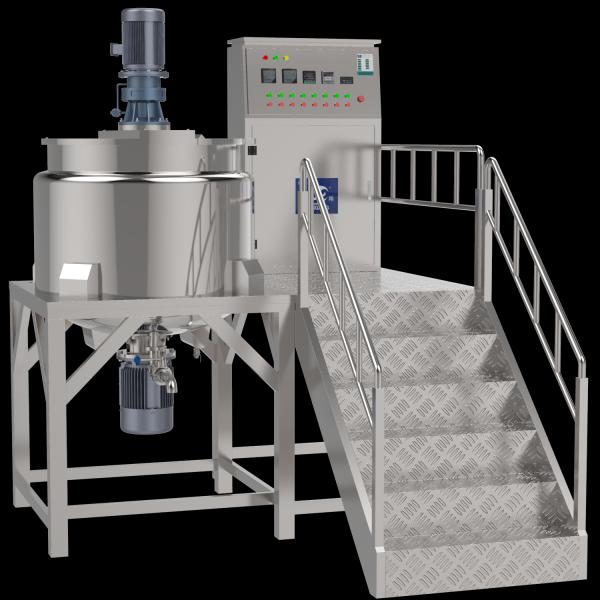 Mixer Stainless Steel Chemical Cosmetic Liquid Mixing Equipment Double Jacketed Mixing Tank With Agitator