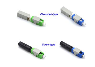 Verde rápido 55mm do conector da fibra ótica da parte superior/parafuso para os cabos pendentes de FTTH