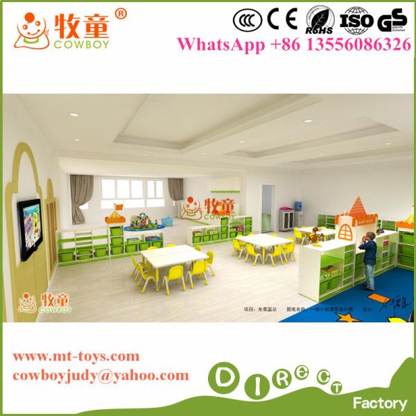 High Quality Mordern Preschool wooden furniture sets made in Guangzhou China