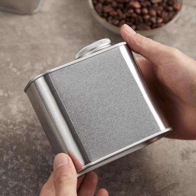 Cylindrical / Square Tin Coffee Can Customized With Vent Holes