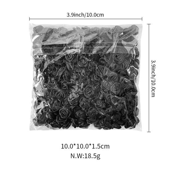 200 шт/кп Многоцветные полиэстерные сатинные ленточные цветы для белья и аксессуаров для волос