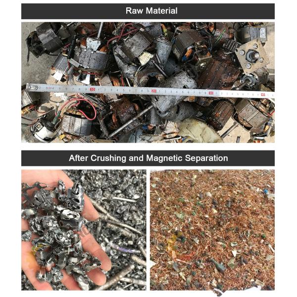 20000KG Веселый металлолом Промышленность Ac Электрический медный мотор Статор Линия завода по переработке