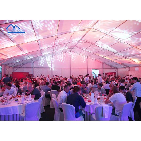 White Elegant Garden Party Marquee Tents Waterproof PVC Aluminum Alloy Frame Canopy Structure