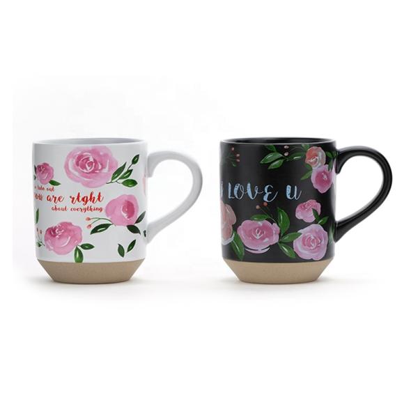 12oz Кофейная кружка Каменная посуда для отправки Лучшие керамические кружки Подарочный набор кружки Сублимация для матери