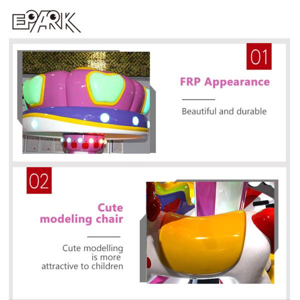 China Small Carousel Horses For Sale Fairground Kiddie Ride Flying Horse Ride Fiber Glass Rides For Sale