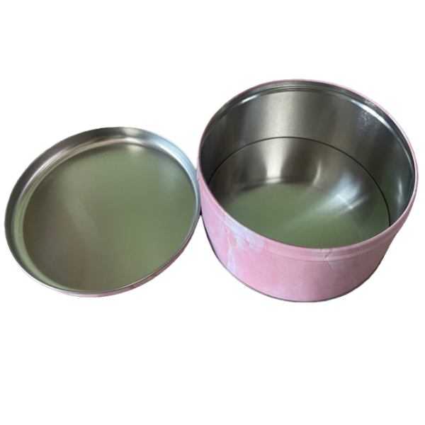 Round Tin Box for Biscuit Cookies Cake Chocolate Sugar Gift