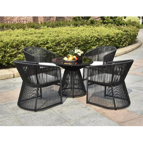 Outdoor wicker chair outdoor furniture garden set plastic resin chair and table rattan patio furniture