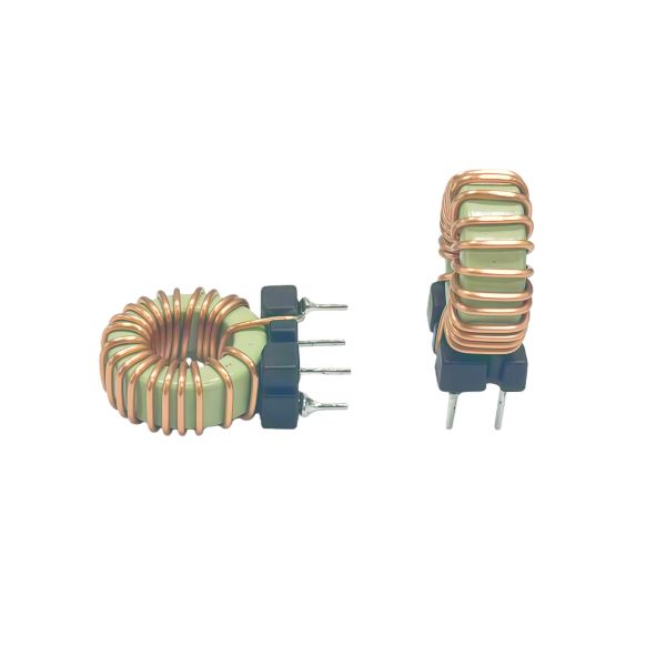 High Magnetic Flux Efficiency Toroidal Inductor with Vertical Base and 5 Turns Enameled Wire