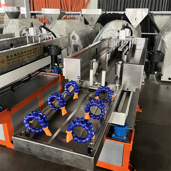 PVC Single Wall Corrugated Conduit Extrusion Machine / CPVC Electrical Conduit Pipe Making Line / WPC Pipe Production Equipment