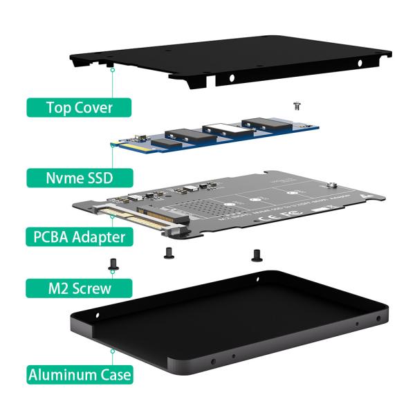 M.2 M Ключ к U.2 Карта адаптера NVME ssd к pc-e u2 sff-8639 Pcle M2 Адаптерный преобразователь для 2230/2242/2260/2280