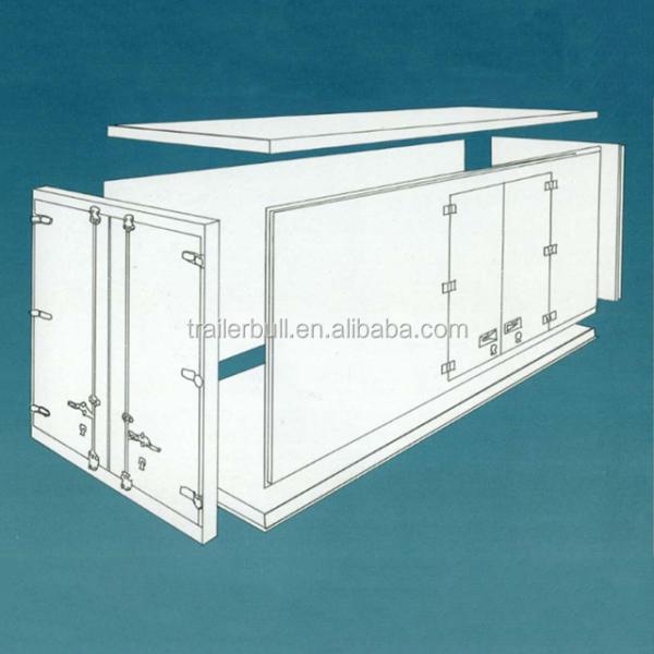 16ft ALL PLASTIC FRP Box Mobile Frozen Food Retail Truck Body Engine Capacity 4L