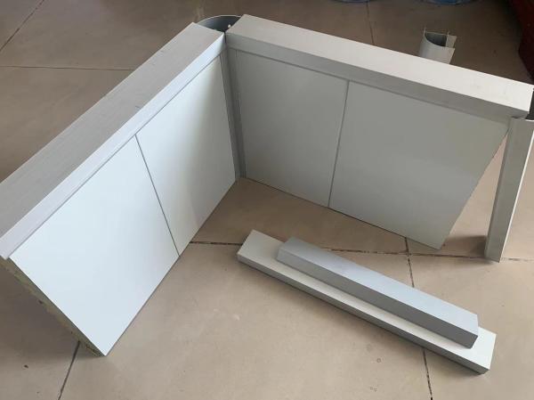 Fireproof Wall Panel With Rock Wool Foam Used For Workshop Rock Wool Sandwich Panel For Factory Facility