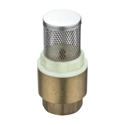 Net Irrigation 1/2 1 2 One Way Non Return Brass Check Valve With Stainless Steel Filter Screen