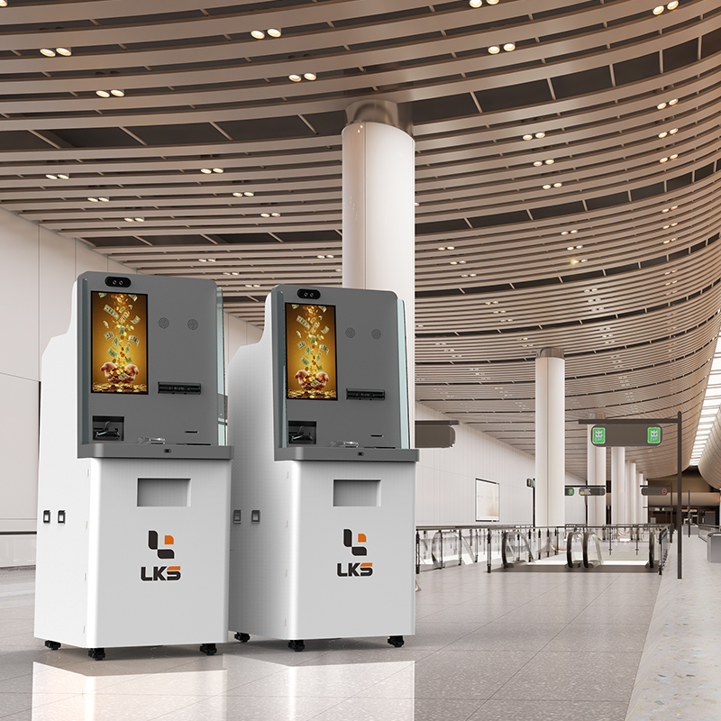 Airport Train Station Currency Exchange Self Service Kiosk Cash Machine ATM