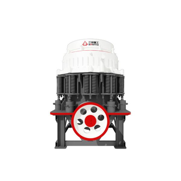 Concasseur à cône à ressort composé avec réglage de décharge hydraulique semi-automatique pour un contrôle de précision