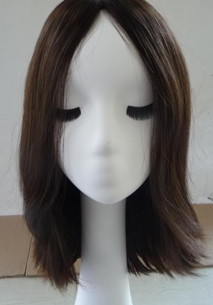 Des sangles réglables Pour cheveux humains Perruque pour femmes Perruques 130% Densité Noire