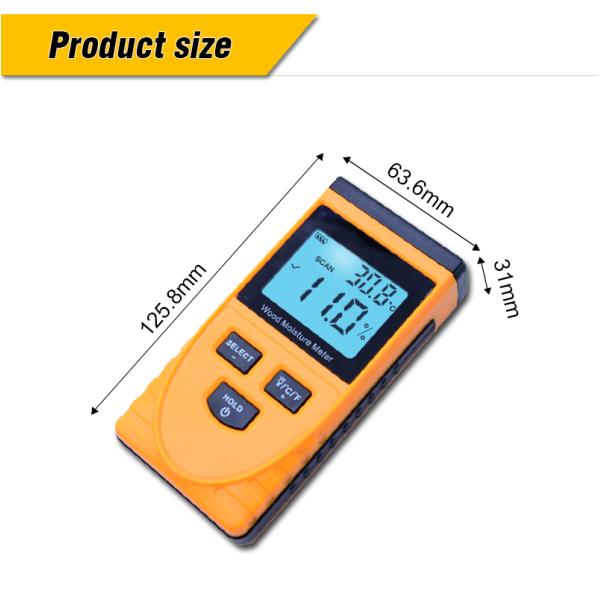 Induction type handheld digital damp moisture meter professional moisture meter best pinless moisture meter