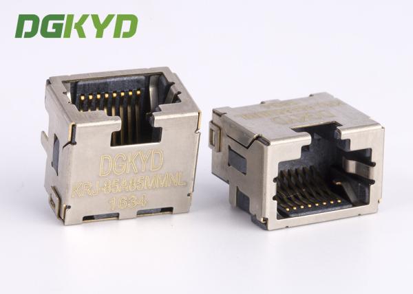 Écran personnalisé 8p8c SMD Rj45 Keystone Jack, connecteur Ethernet à profil extrêmement bas