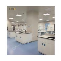 Banco de laboratório de ilha de aço inoxidável 4 rodas 200-250Kg carga 2 prateleiras 4 alças 2 caixotes 4 gavetas