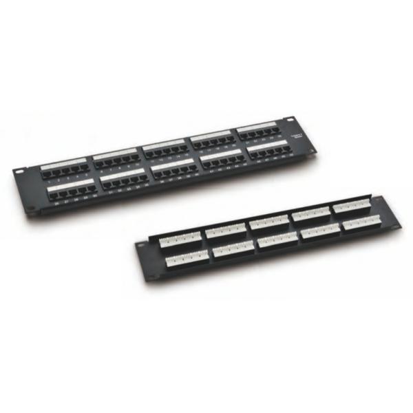 25/50 Ports Voice Patch Panel with 8P4C and IDC Contacts for Data Center Accessories