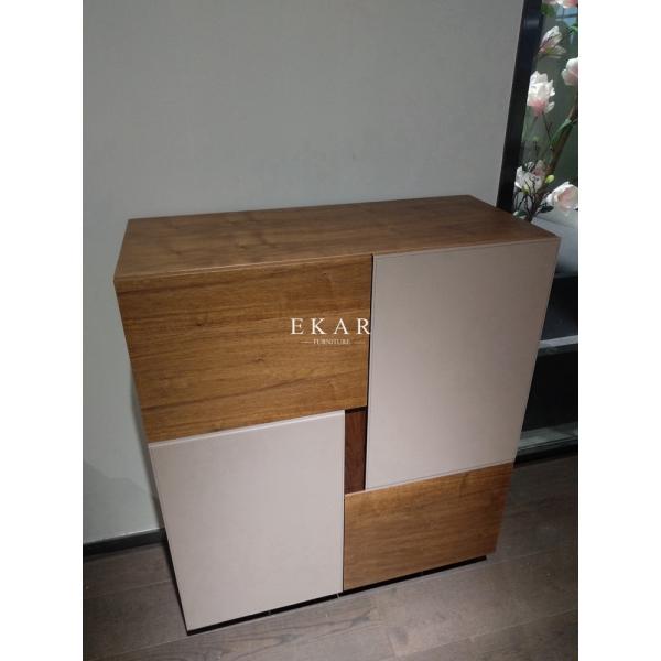 Modern Design 2 Doors Cabinet Metal Frame Dining Room Sideboard