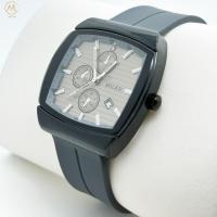 Hombres de negocios de estilo de moda Reloj de muñeca de cuarzo con correa de silicona