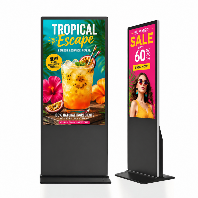 Indoor Floor Standing Display | Vertical Digital Signage Kiosk 32