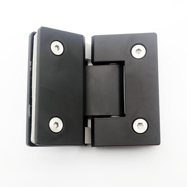 Stainless Steel Glass Shower Cabin Hinge Black Color 180 Degree For Shower Enclosure
