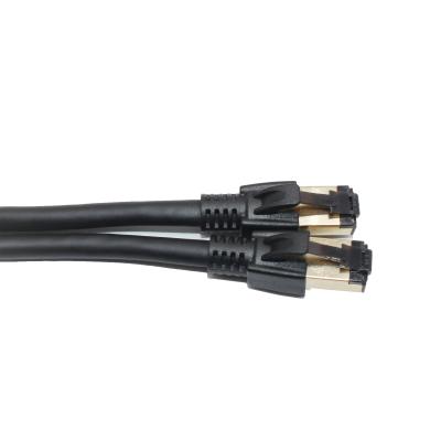 2m 3m 5m Cat6A Patch Cord Bare Copper Round PVC STP Ethernet Cable