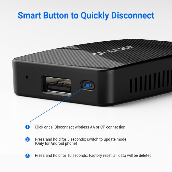 Wired To Wireless Android Auto Carlinkit Carplay Box For Automotive Interconnection
