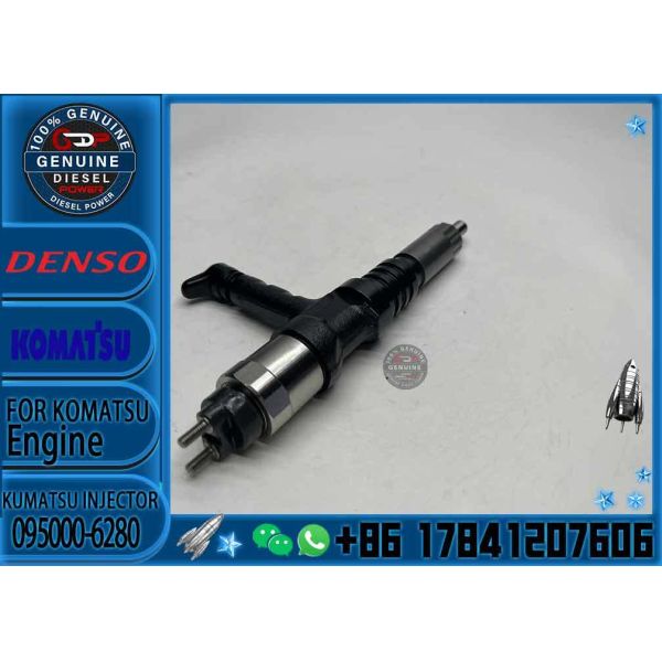 095000-6280 Diesel Common Rail Fuel Injector 6219-11-3100 for Komatsu SAA6D170 PC400-8 WA900-3 730E Engine