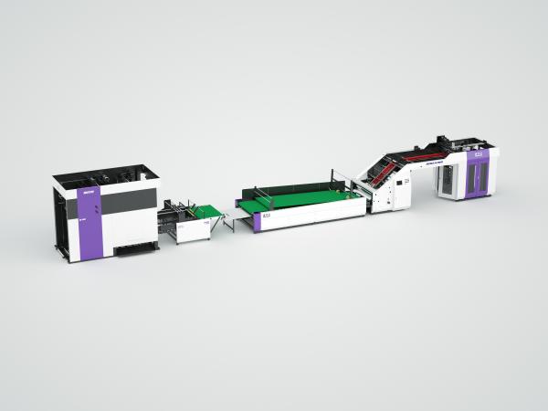 1650*1400mm Flute Lamination Pasting Machine 5000 Sheets / Hour