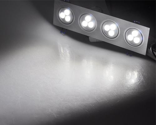 12pcs 1W Aluminum, zinc metal alloy led ceiling light fixture 45° Beam Angle for bathroom