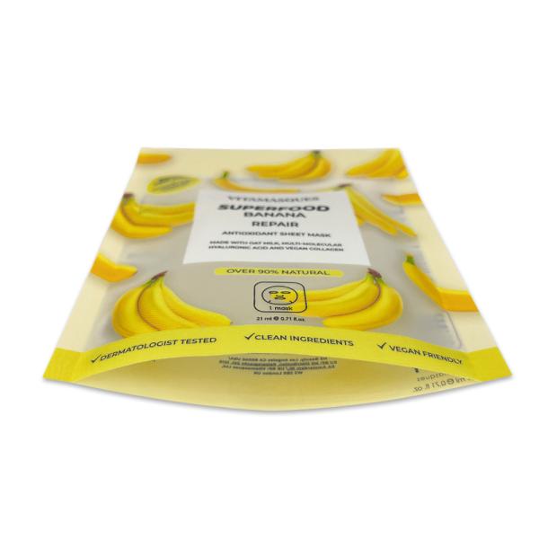 Étiquette de qualité alimentaire de 3e rangée Sac fermeture à glissière en plastique étanche aux fuites Pour les emballages alimentaires biologiques