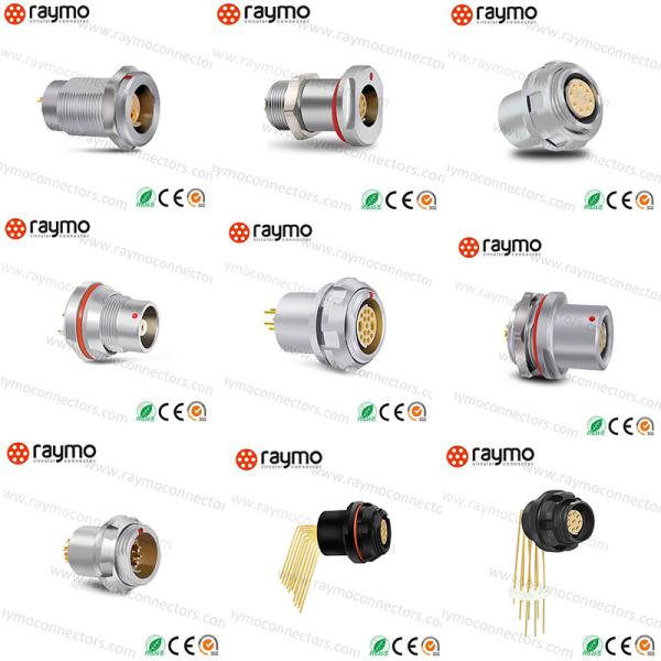 Raymo D 102 A051 -130 IP68 waterproof 2pin natural shell circular push pull connector compatible fischers