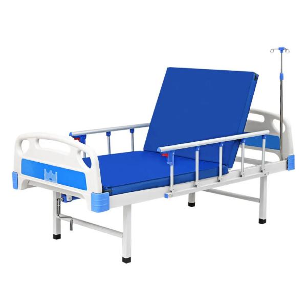 46kg Manual Function Metal Hospital Nursing Bed with Crank for Home Crank Medical Bed Patient Bed
