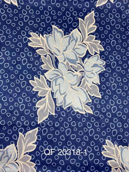 Fire Retardant Tricot Knit Fabric 75gsm Stretch Blue Color