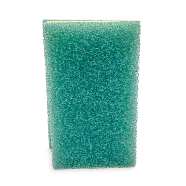 Flex Texture Sponge with Superior Filtration Softens in Hot Water and Hardens in Cold